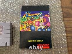 Super Bomberman 1 (cart) + 2 (with manual) Super Nintendo, SNES LOT - Authentic