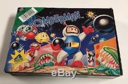 Super Bomberman (Super Nintendo 1993) SNES CIB Complete Rare Small Box