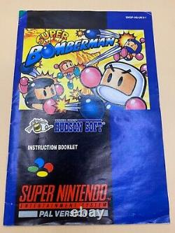 Super Bomberman Super Nintendo SNES Game Boxed with Manuals