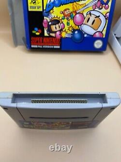 Super Bomberman Super Nintendo SNES Game Boxed with Manuals