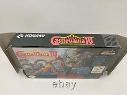 Super Castlevania IV 4 (Super Nintendo, SNES, 1991) Complete in Box CIB Majesco