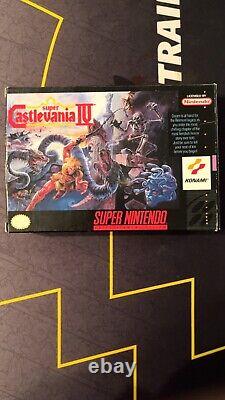 Super Castlevania IV 4 Super Nintendo SNES CIB Complete Box Manual Authentic
