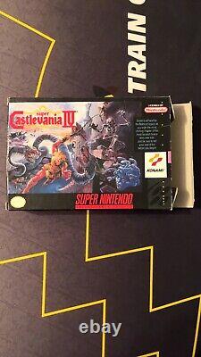 Super Castlevania IV 4 Super Nintendo SNES CIB Complete Box Manual Authentic