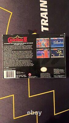Super Castlevania IV 4 Super Nintendo SNES CIB Complete Box Manual Authentic