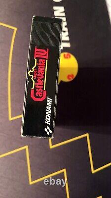 Super Castlevania IV 4 Super Nintendo SNES CIB Complete Box Manual Authentic