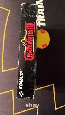 Super Castlevania IV 4 Super Nintendo SNES CIB Complete Box Manual Authentic