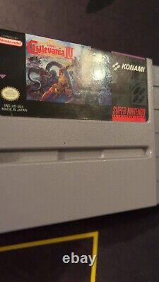 Super Castlevania IV 4 Super Nintendo SNES CIB Complete Box Manual Authentic