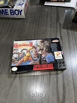 Super Castlevania IV 4 (Super Nintendo, SNES) - Complete in Box - Authentic