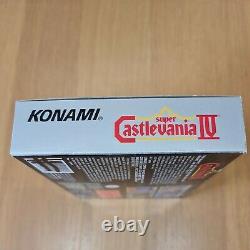 Super Castlevania IV (4) Super Nintendo Snes Pal Complete With Manual Free P&p