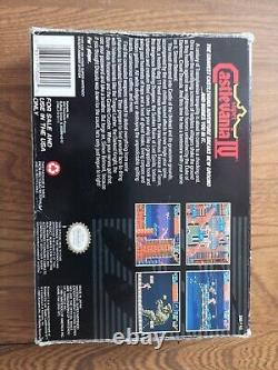 Super Castlevania IV SNES SUPER NINTENDO Original COMPLETE CIB Authentic TESTED