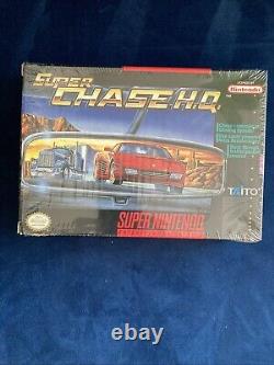 Super Chase HQ H. Q. Nintendo SNES Complete CIB Rare Cart Box + Manuals