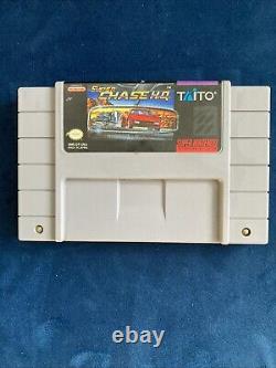 Super Chase HQ H. Q. Nintendo SNES Complete CIB Rare Cart Box + Manuals