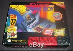 Super GameBoy (SNES, 1994) VERY RARE FACTORY SEALED BIG BOX (Game Boy Adapter)
