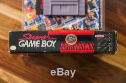 Super GameBoy SNES Super Nintendo Entertainment System CIB Complete BIG BOX