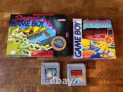 Super Game Boy CIB SNES 1994 Super Nintendo with3 games