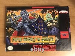 Super Ghouls'N Ghosts Super Nintendo SNES CIB Complete TESTED