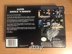 Super Ghouls'N Ghosts Super Nintendo SNES CIB Complete TESTED