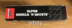 Super Ghouls'N Ghosts Super Nintendo SNES CIB Complete TESTED