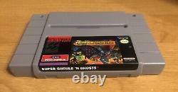 Super Ghouls'N Ghosts Super Nintendo SNES CIB Complete TESTED