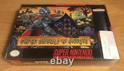 Super Ghouls'N Ghosts Super Nintendo SNES CIB Complete TESTED