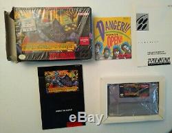 Super Ghouls'n Ghosts Complete in box SNES Super Nintendo CIB partially sealed