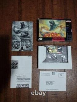 Super Godzilla Super Nintendo SNES 1994 Complete In Box CIB All Inserts Included