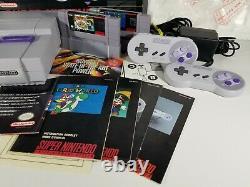 Super Mario All Stars Set Super Nintendo Snes Console System Complete CIB