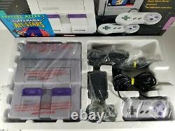 Super Mario All Stars Set Super Nintendo Snes Console System Complete CIB