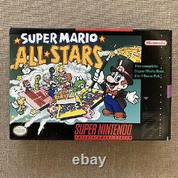 Super Mario All-Stars (Super Nintendo SNES, 1993) Complete CIB Authentic Tested