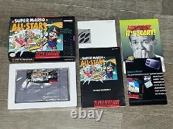 Super Mario All-Stars Super Nintendo Snes Complete CIB Near Mint Condition