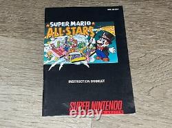 Super Mario All-Stars Super Nintendo Snes Complete CIB Near Mint Condition