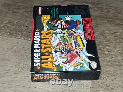 Super Mario All-Stars Super Nintendo Snes Complete CIB Near Mint Condition