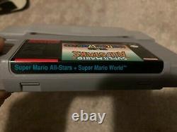 Super Mario All-Stars + World (Super Nintendo SNES) Complete CIB + Poster NICE