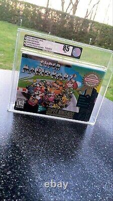 Super Mario Kart SNES / Sealed/ VGA 85 / graded/ NTSC / Rare / Super Nintendo/US