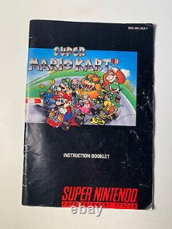 Super Mario Kart SNES (Super Nintendo, 1992) CIB Complete Authentic with Inserts