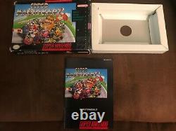 Super Mario Kart SNES Super Nintendo Authentic Complete In Box