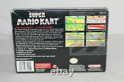 Super Mario Kart SNES Super Nintendo Complete In Box CIB! Great Condition! RARE