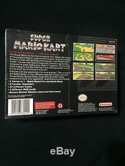 Super Mario Kart Snes Super Nintendo NEW SEALED H-SEAM Mint Rare First Print