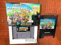 Super Mario Kart (Super Nintendo, 1992) Authentic Complete in Box CIB SNES! VG