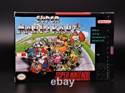 Super Mario Kart Super Nintendo SNES Complete CIB Authentic Tested Saves