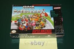 Super Mario Kart (Super Nintendo SNES) NEW SEALED FIRST PRINT, RARE HOLY GRAIL