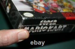 Super Mario Kart (Super Nintendo SNES) NEW SEALED FIRST PRINT, RARE HOLY GRAIL