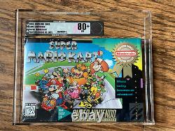 Super Mario Kart Super Nintendo SNES New Sealed Near Mint VGA 80+ Silver Level