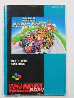 Super Mario Kart Super Nintendo (snes) Pal-fah Complete Good Condition Overal