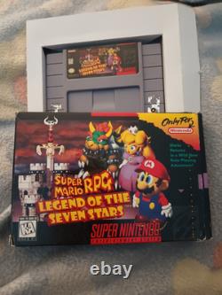 Super Mario RPG Legend of the Seven Stars (Nintendo SNES, 1996) Tested Has Box