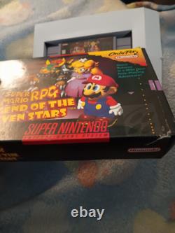 Super Mario RPG Legend of the Seven Stars (Nintendo SNES, 1996) Tested Has Box