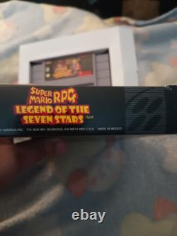 Super Mario RPG Legend of the Seven Stars (Nintendo SNES, 1996) Tested Has Box