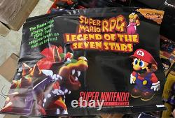 Super Mario RPG Legend of the Seven Stars PROMO BANNER Super Nintendo SNES RARE