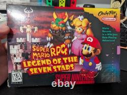 Super Mario RPG Legend of the Seven Stars Super Nintendo SNES Authentic-Used