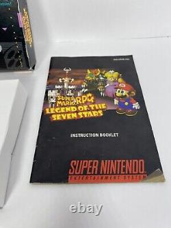 Super Mario RPG Legend of the Seven Stars Super Nintendo SNES CIB With Protector